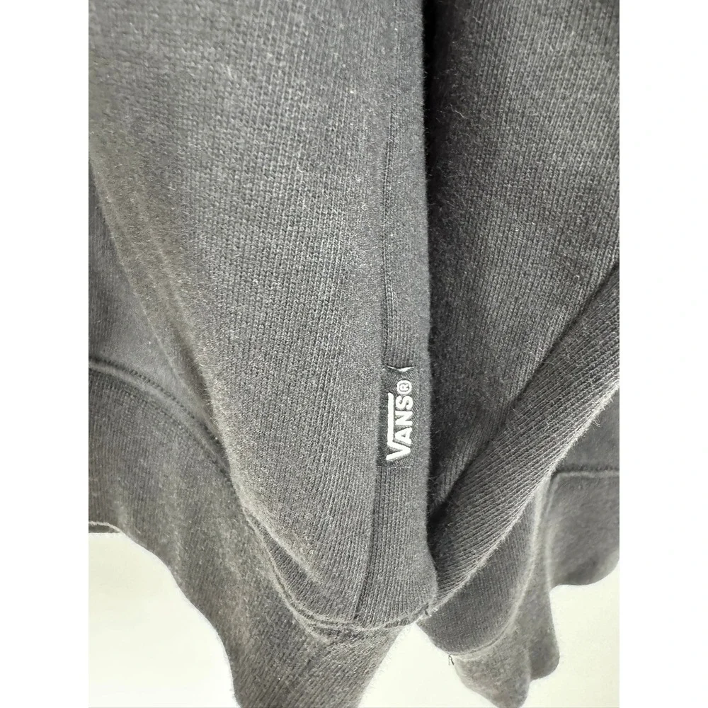 Vans Punk Patch Pullover Hoodie Men's Medium Black Graphic Hooded Sweatshirt
